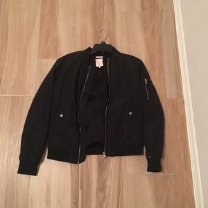 Zara Black Bomber Jacket